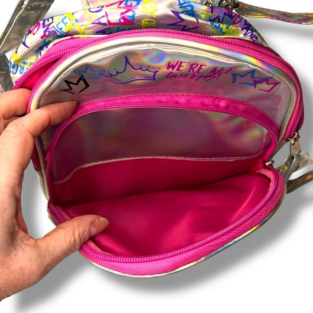 LOL Surprise OMG Magic Sequins Mini  tiny Bling backpack EUC - Picture 3 of 7